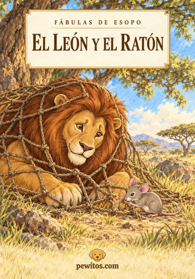 El león y el ratón